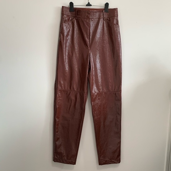 aritzia Wilfred Funk Pant in Rustique Brown size 10 - Picture 4 of 6